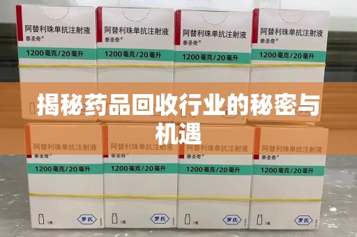 威海揭秘药品回收行业的秘密与机遇